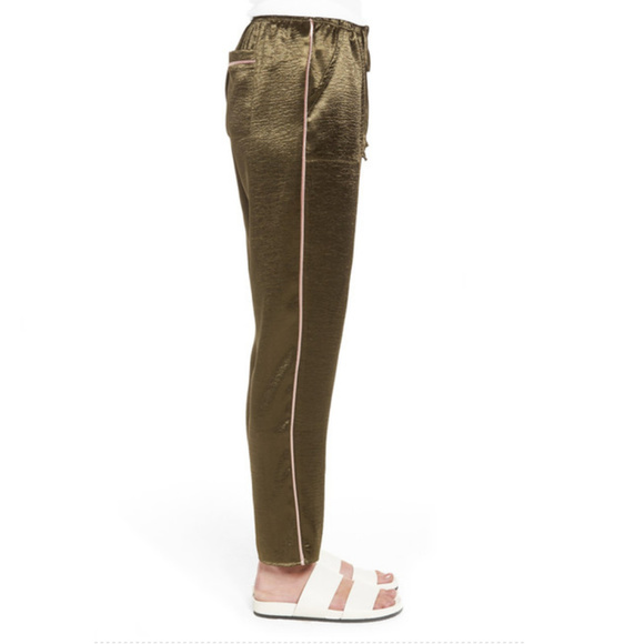 Love, Fire Satin Track Joggers Pants - Picture 3 of 5